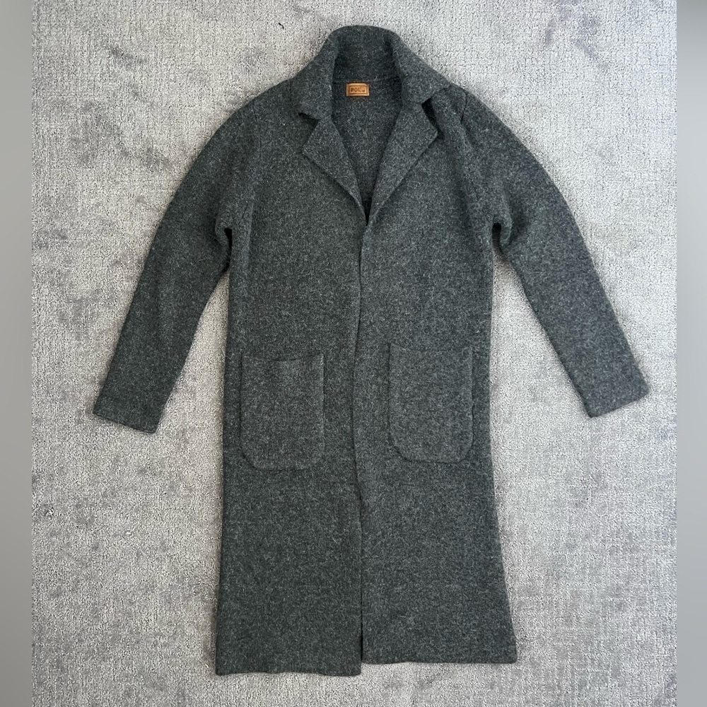 POL Fuzzy Long Line Open Front Cardigan Sweater